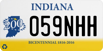 IN license plate 059NHH