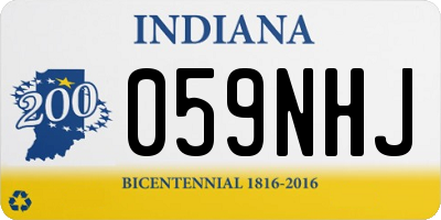 IN license plate 059NHJ