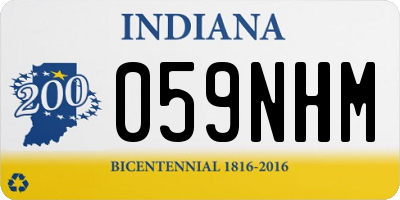 IN license plate 059NHM