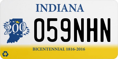 IN license plate 059NHN