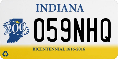 IN license plate 059NHQ