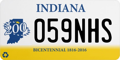 IN license plate 059NHS