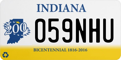 IN license plate 059NHU