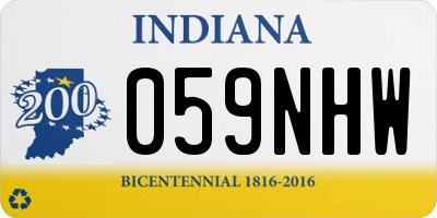 IN license plate 059NHW