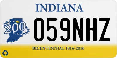 IN license plate 059NHZ