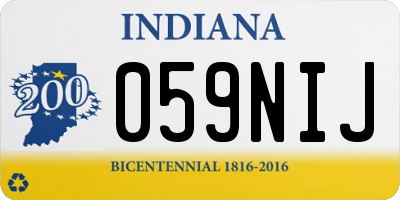IN license plate 059NIJ