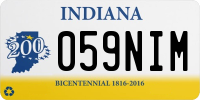 IN license plate 059NIM