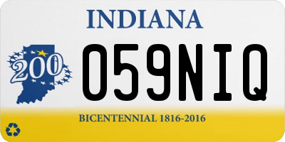 IN license plate 059NIQ