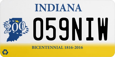IN license plate 059NIW