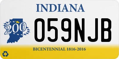 IN license plate 059NJB