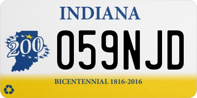 IN license plate 059NJD