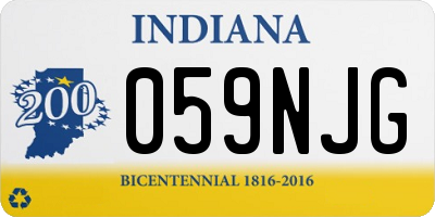 IN license plate 059NJG