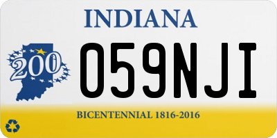 IN license plate 059NJI