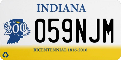 IN license plate 059NJM