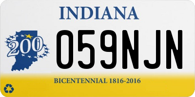 IN license plate 059NJN