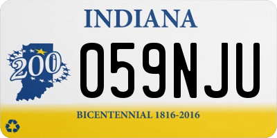 IN license plate 059NJU