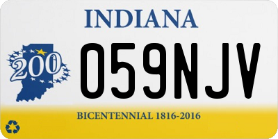 IN license plate 059NJV
