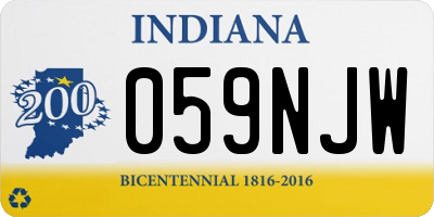IN license plate 059NJW