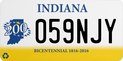 IN license plate 059NJY
