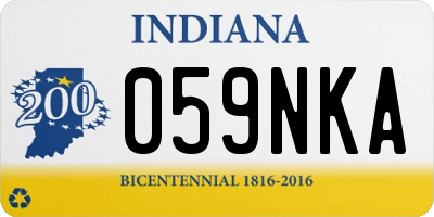 IN license plate 059NKA