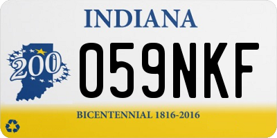 IN license plate 059NKF