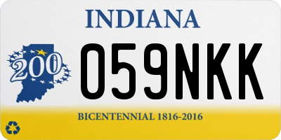 IN license plate 059NKK