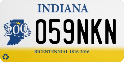IN license plate 059NKN