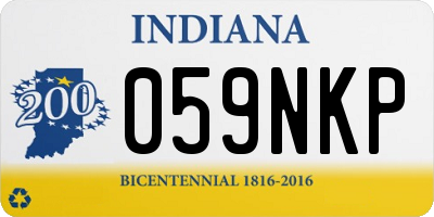 IN license plate 059NKP