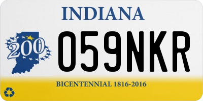 IN license plate 059NKR