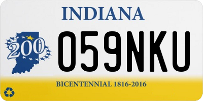 IN license plate 059NKU