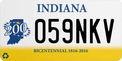 IN license plate 059NKV