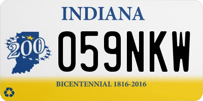 IN license plate 059NKW