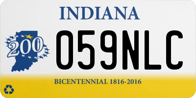 IN license plate 059NLC
