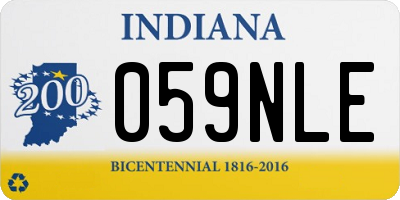 IN license plate 059NLE