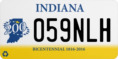IN license plate 059NLH