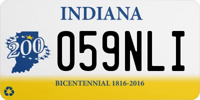IN license plate 059NLI