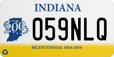 IN license plate 059NLQ