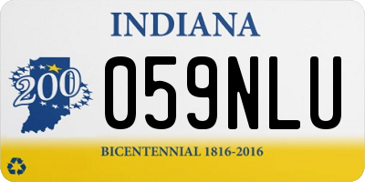 IN license plate 059NLU