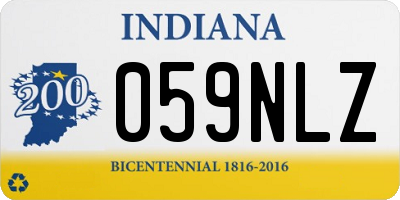 IN license plate 059NLZ