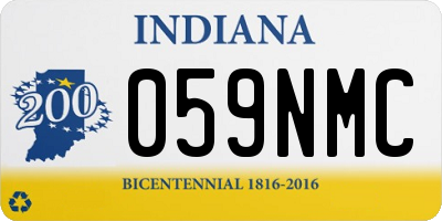 IN license plate 059NMC