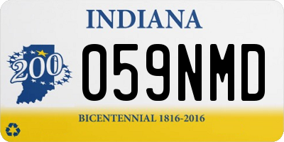 IN license plate 059NMD