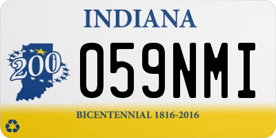 IN license plate 059NMI