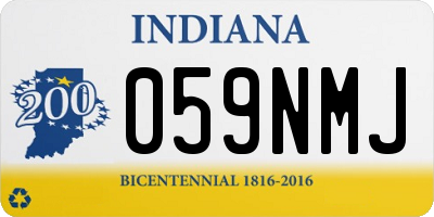 IN license plate 059NMJ