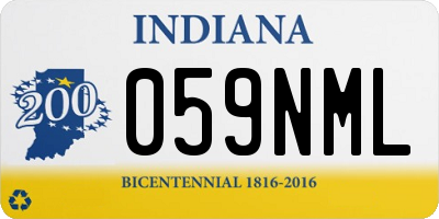IN license plate 059NML