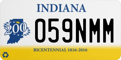 IN license plate 059NMM
