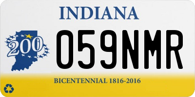IN license plate 059NMR
