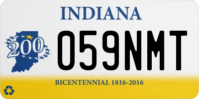 IN license plate 059NMT