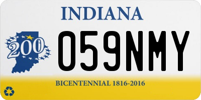 IN license plate 059NMY