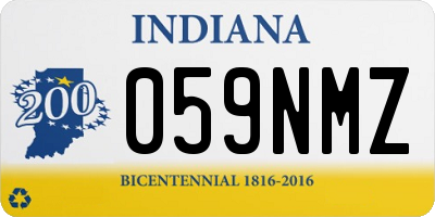 IN license plate 059NMZ