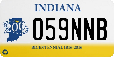 IN license plate 059NNB